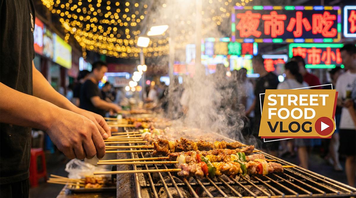 同人动漫美食视频-夜市街头美食